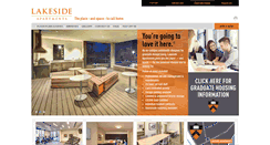 Desktop Screenshot of lakesideapartmentspu.com
