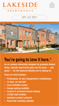 Mobile Screenshot of lakesideapartmentspu.com